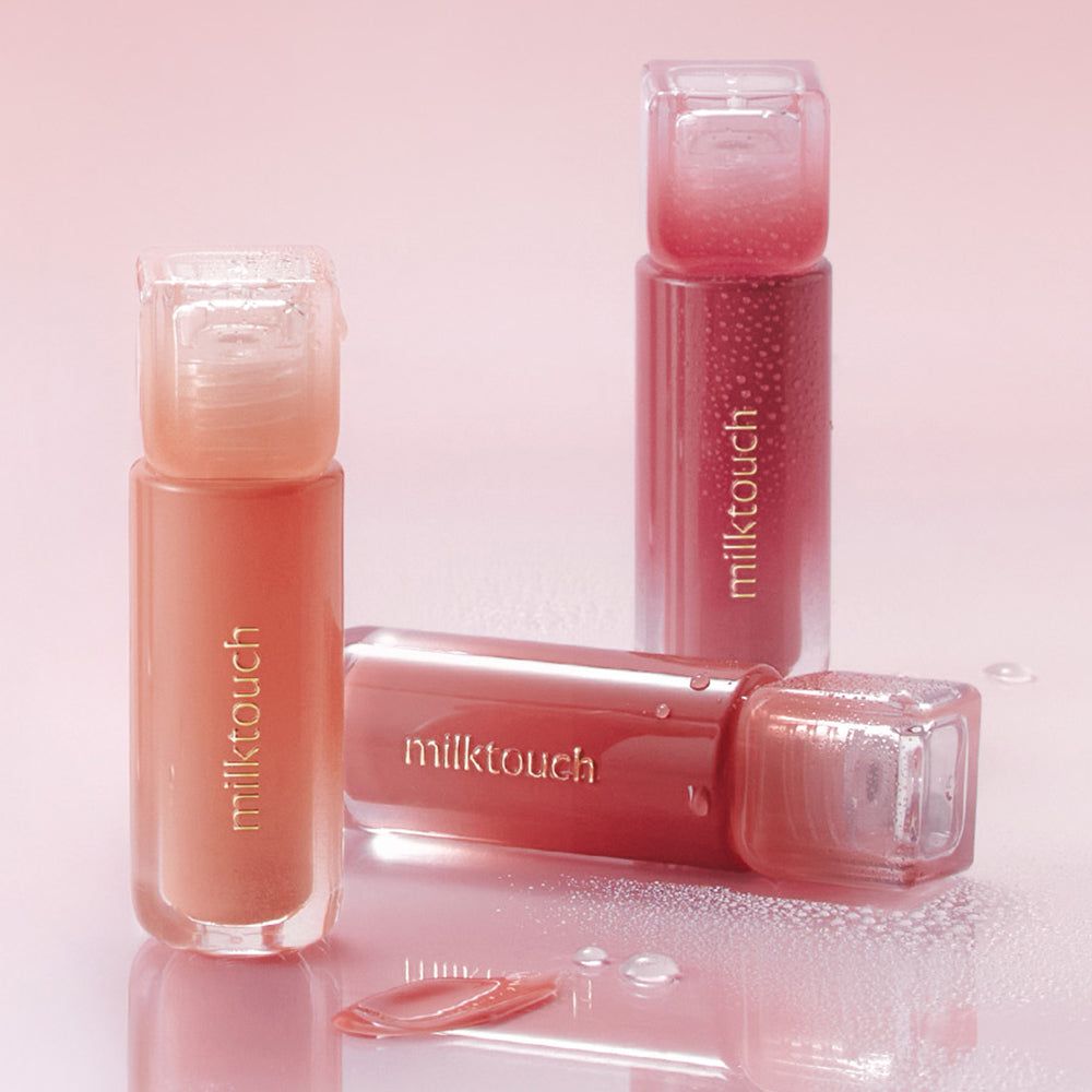 [milktouch] Dew Stain Sheer Lip Gloss 02 Bubbly Pink 4g