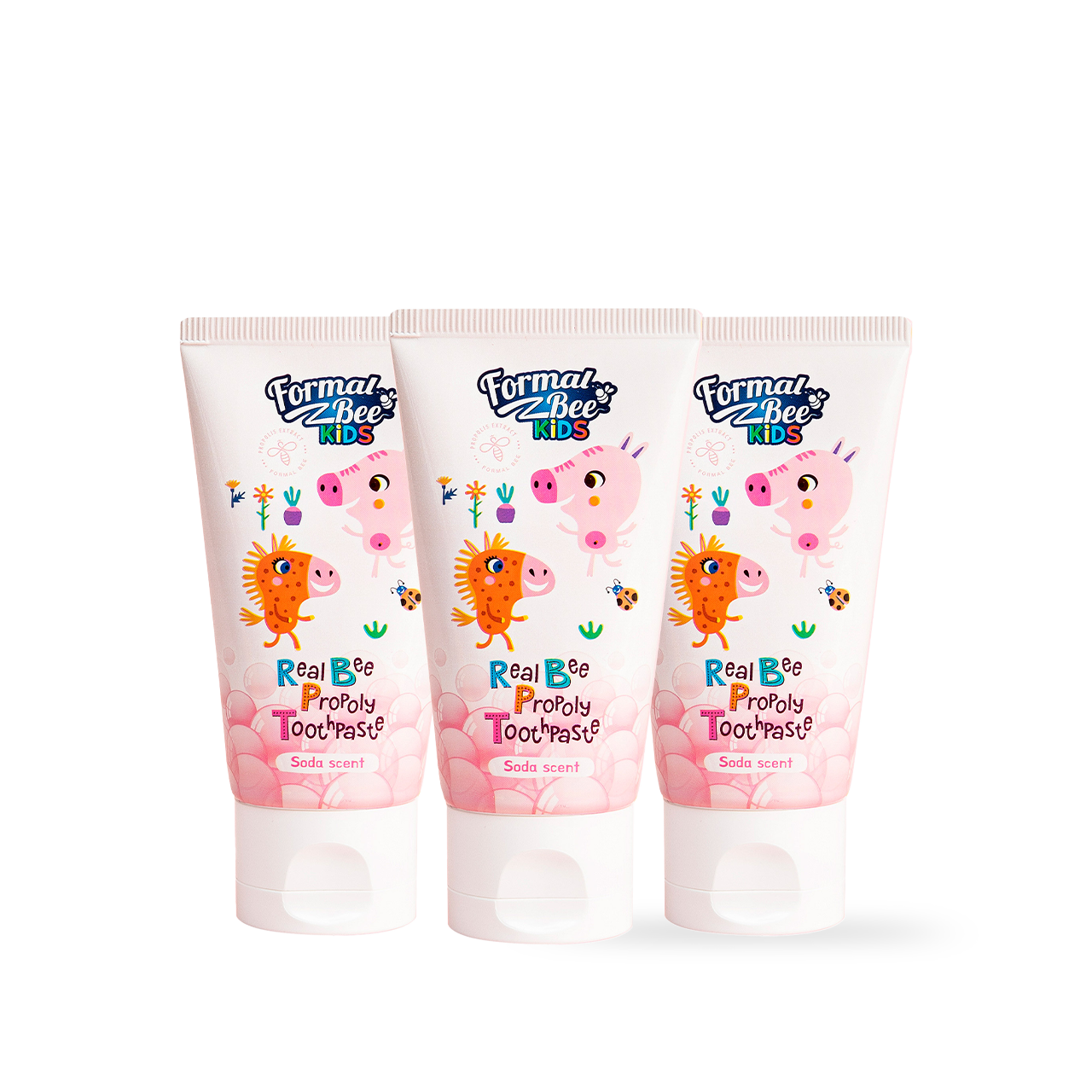 [FormalBeeKids] Real Bee Propoly Toothpaste Soda 60g 3pcs X Bundle Pack