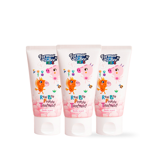 [FormalBeeKids] Real Bee Propoly Toothpaste Soda 60g 3pcs X Bundle Pack