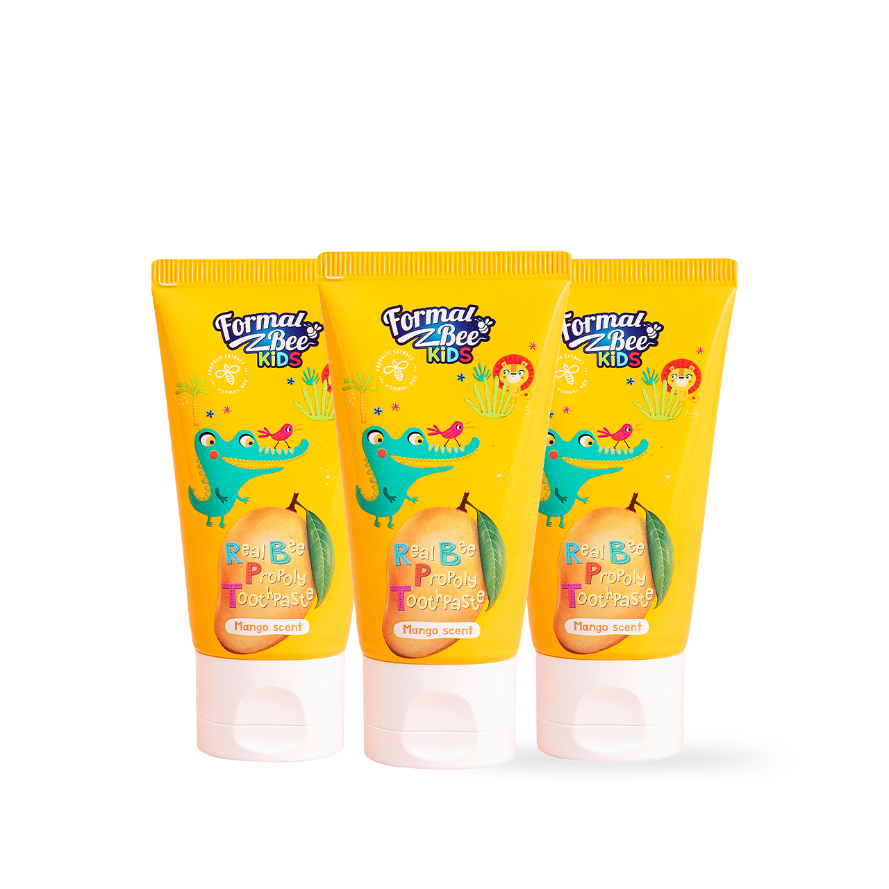 [FormalBeeKids] Real Bee Propoly Toothpaste Mango 60g 3pcs X Bundle Pack