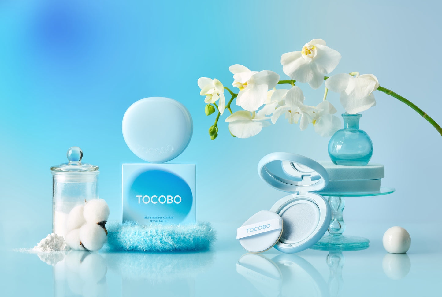 [Tocobo] Blur Finish Sun Cushion 01 COTTON BLUE 13g