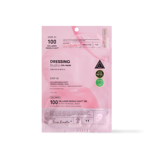 [VT Cosmetics] COLLAGEN Reedle Shot 100 2STEP Hydrogel Mask - 2type