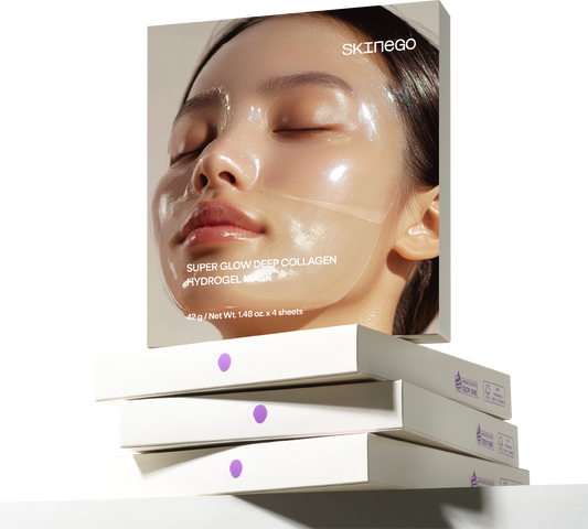 [Skinego] Super Glow Deep Collagen Hydrogel Mask 4ea