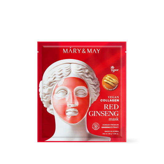 [Mary&May] Vegan Collagen Red Ginseng Mask (30g x4)