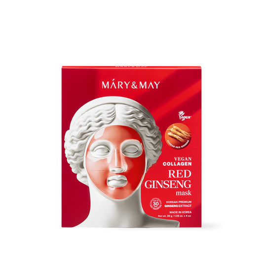 [Mary&May] Vegan Collagen Red Ginseng Mask (30g x4)