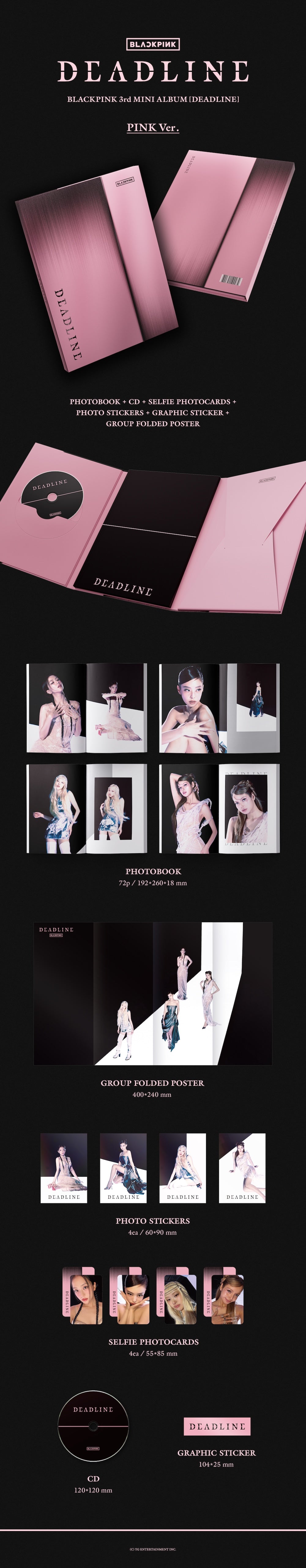[BLACKPINK] BLACKPINK 3rd MINI ALBUM [DEADLINE] PINK Ver.